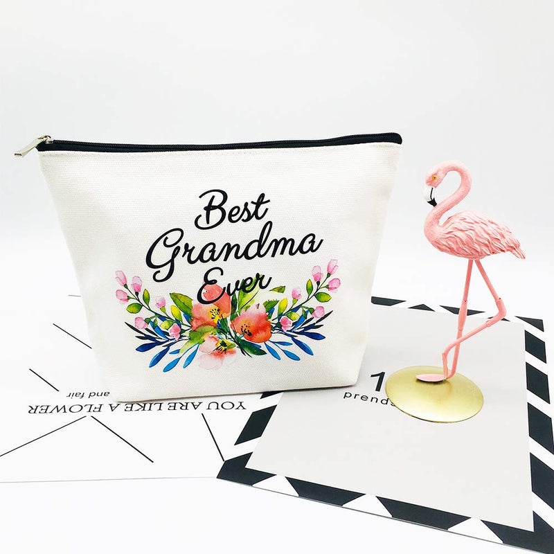 Charmoly Grandma Makeup Bag - Best Grandma Ever - Mother's Day and Birthday Gift for Grandmother, Nana, Mom from Granddaughter - Image 4